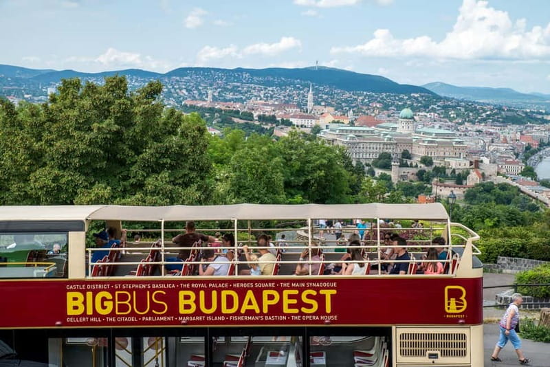 Budapest: Big Bus Hop-On Hop-Off Tour by Open-top Bus - The 1-hour Pest walking tour, 1:00 PM, Basilica to Chain Bridge