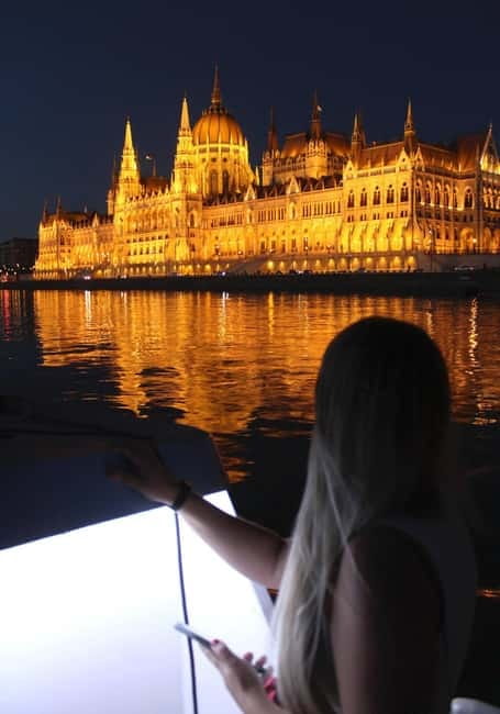 Budapest Boat Cruise with Personal Live Tour Guiding(+Drink) - Danube after dark, where Budapest looks different fast