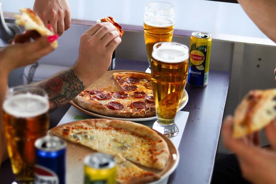 Budapest: Catamaran Pizza Cruise - Pizza, One Included Drink, and the On-Board Party Music