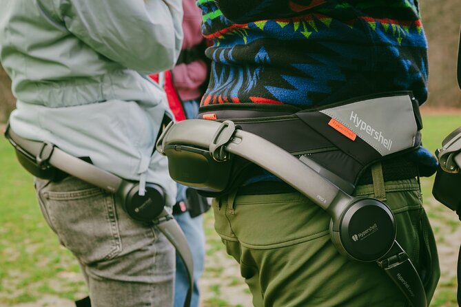 Budapest: Exoskeleton Robotics Powered Nature Hike - Getting the exoskeleton set up: fitting, safety, and the app idea