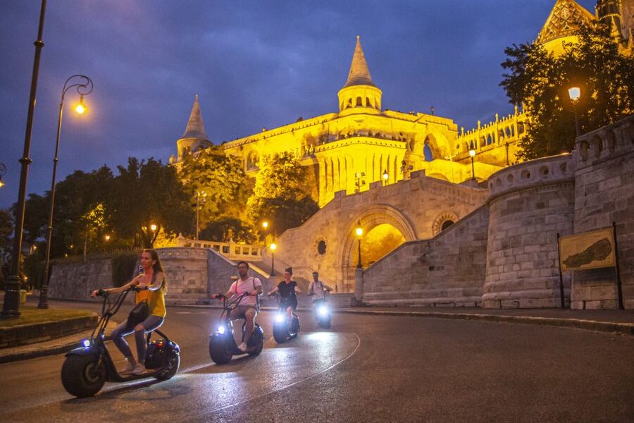Budapest: Guided City Sights Tour by E-Scooter - St. Stephen’s Basilica stop: the grand opener