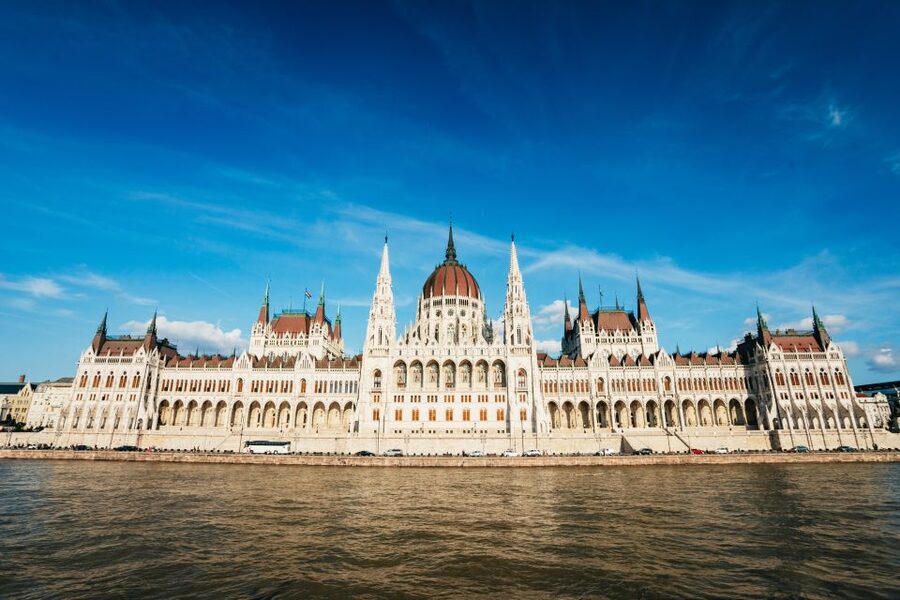 Budapest: Nighttime or Daytime Sightseeing Cruise - The bridges part: Chain Bridge lions, Elizabeth Bridge, Liberty Bridge