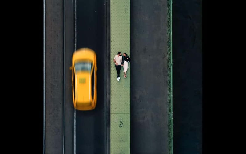 Budapest: private drone photo session - Walking to Liberty Bridge, the photo “runway” you cannot fake