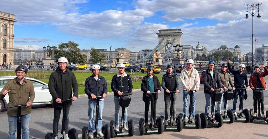 Budapest: Segway Grand City Tour (Buda + Margaret + Pest) 3h - Getting rolling at Haris köz 2, with training that actually helps