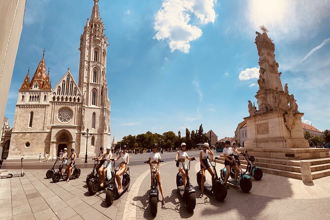 Budapest Small-Group Guided Tour on MonsteRoller e-Scooter - Castle District pacing: Buda Castle, Matthias Church, and Castle Garden