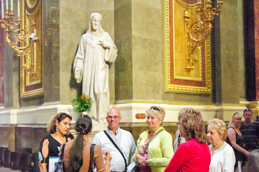 Budapest: St Stephen's Basilica Tour - Treasury and Southern Tower Stops: Liturgical Objects, the Crown Replica, and Mindszenty Context