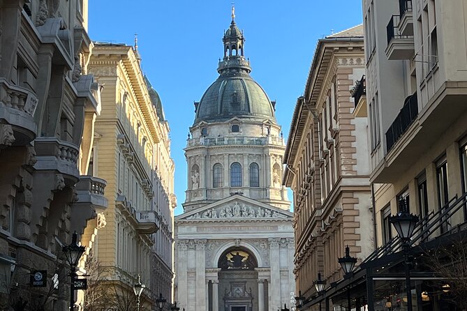 Budapest walking tour: Parliament and Shoes Memorial - Vörösmarty Square: where downtown energy meets UNESCO surroundings