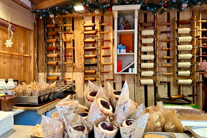 Budapest Wonderland - A Christmas Market Tour with Chimney Cake & Mulled Wine - Vörösmarty Square Christmas Market: the classic postcard you’ll actually enjoy