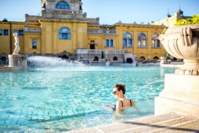 Entrance to Szechenyi Spa in Budapest