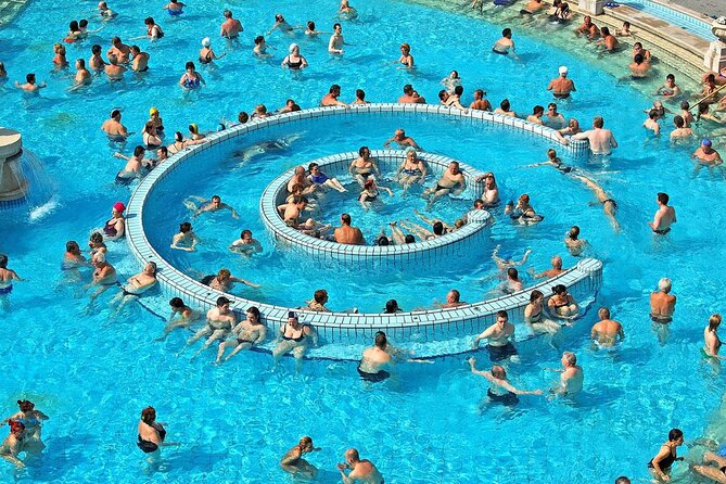 Entrance to Szechenyi Spa in Budapest - Outdoor pools framed by architecture: the postcard moment, plus the reality check