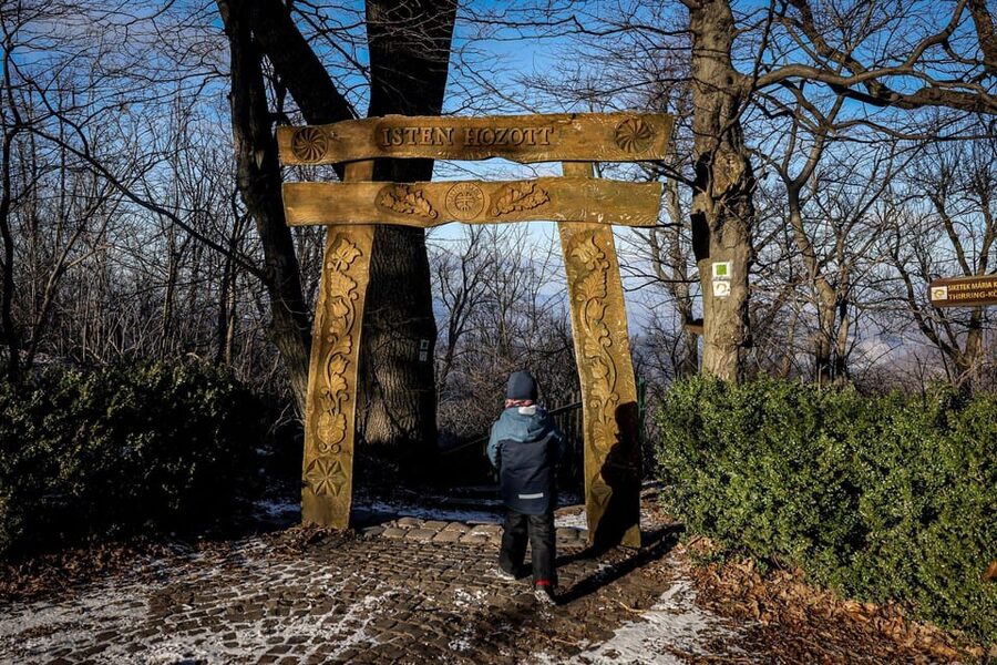 Hike to Spiritual Sites Near Budapest - Mary on the Path, Stones of Love, and the Heart of Earth Concept