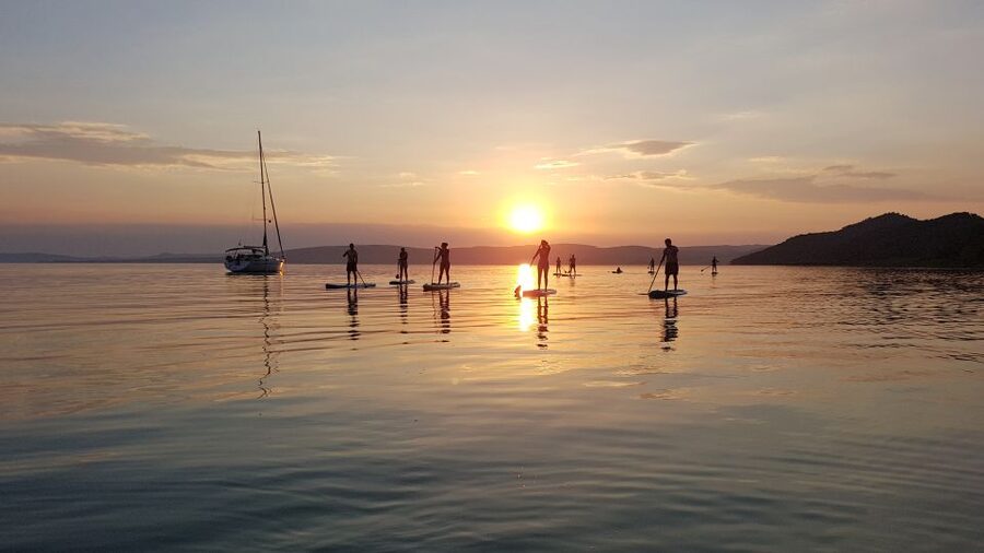 Lake Balaton: Sunset SUP Tour along the Tihany National Park - Check-in and your SUP setup: where you gain confidence fast