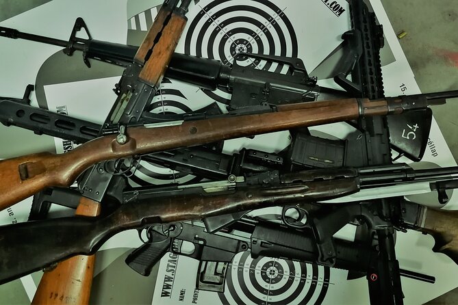 Shooting package 70 - Picking 8 guns from multiple categories, with 70 bullets included